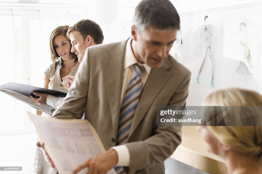 Business people talking in office