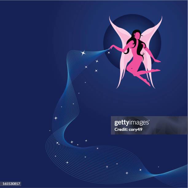 fairy dust at night - pixie dust background stock illustrations