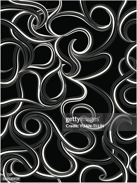 fancy swirl(seamless) - designer clothes stock illustrations
