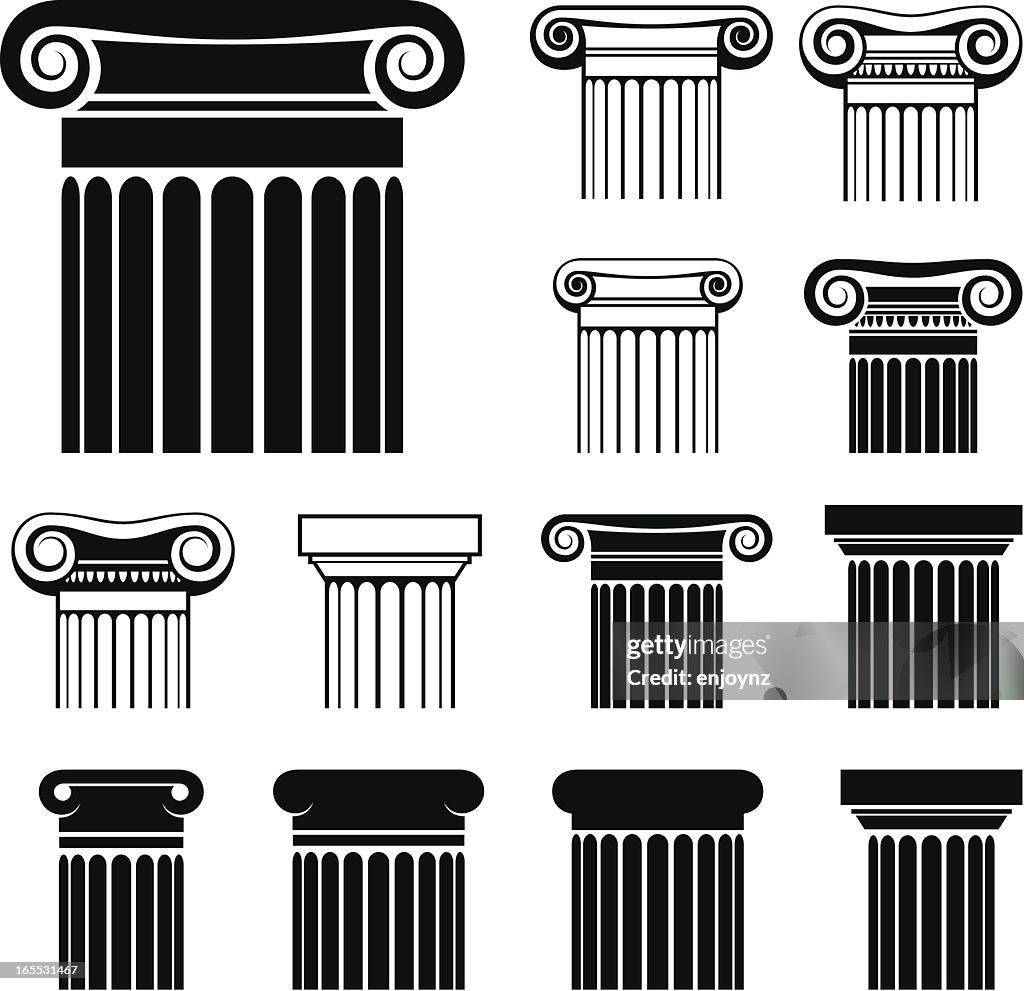 Greek Column Header Greek Columns High-Res Vector Graphic - Getty Images