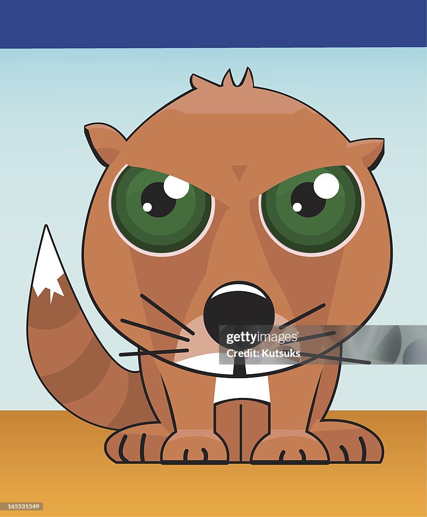Angry fox