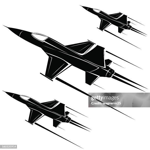 illustrations, cliparts, dessins animés et icônes de f - 5a freedom fighter - avion supersonique