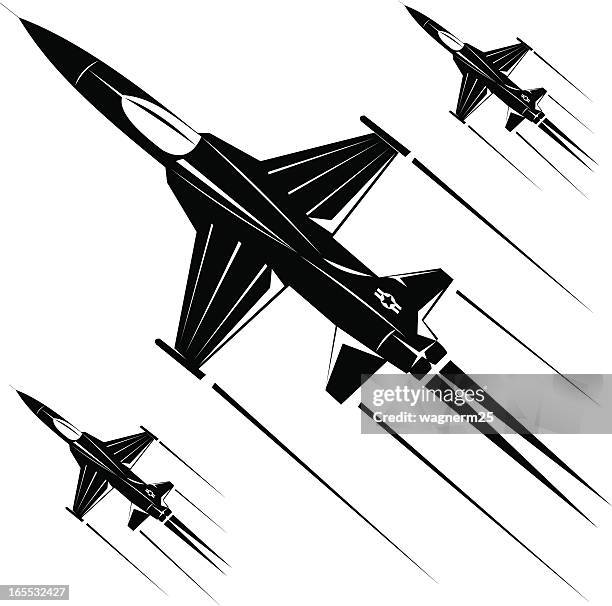 illustrations, cliparts, dessins animés et icônes de f - 5a freedom fighter iii - avion supersonique