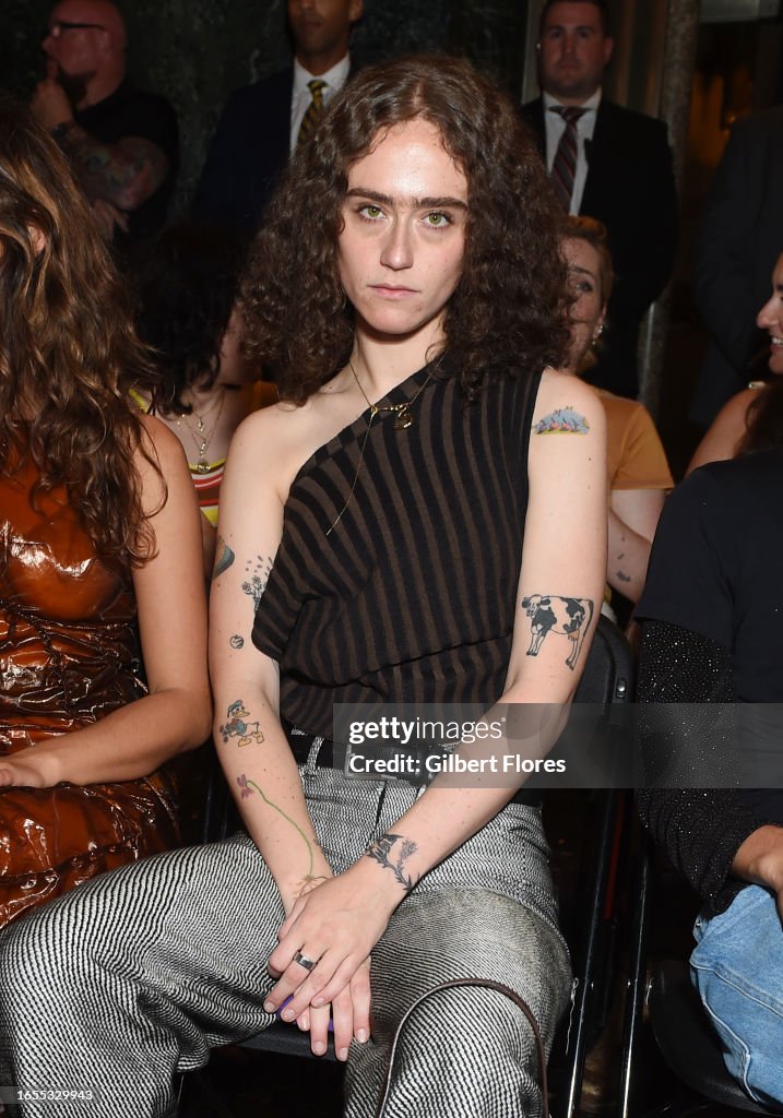 Ella Emhoff at Eckhaus Latta Spring 2024 Ready To Wear Runway Show on Ella Emhoff at Eckhaus Latta Spring 2024 Ready To Wear Runway Show on