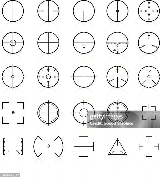 crosshairs - arcade game screen stock illustrations