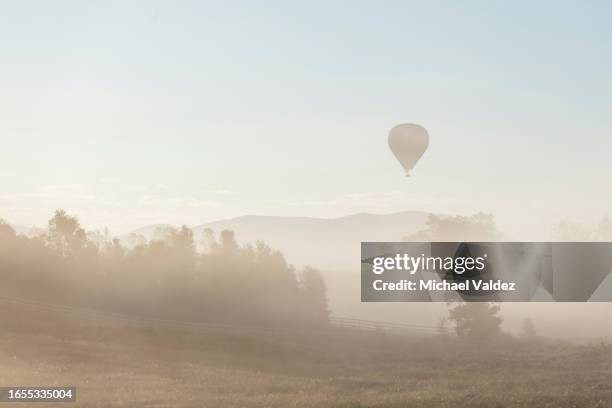 brouillard de la région viticole de la vallée de temecula - temecula-california photos et images de collection