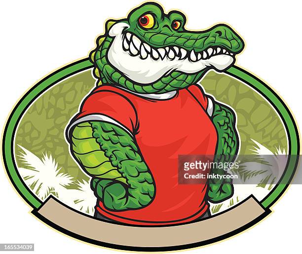 ilustraciones, imágenes clip art, dibujos animados e iconos de stock de tio caimán - alligator
