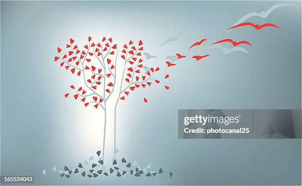 ilustrações, clipart, desenhos animados e ícones de amor evolução árvore - esperança conceito