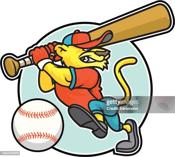 cougar batter - puma stock illustrations