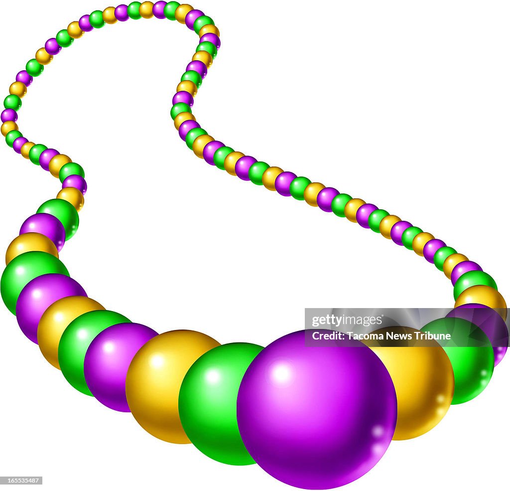 Carnival beads illustration