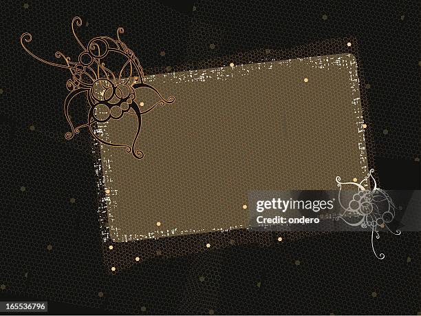tulle frame - gauze stock illustrations
