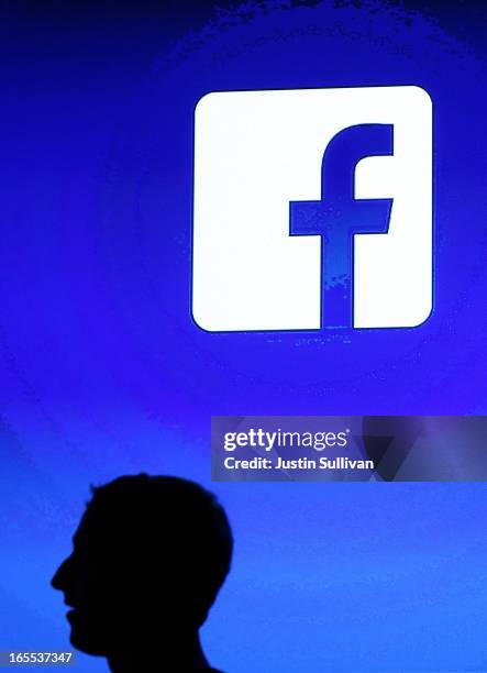 Facebook CEO Mark Zuckerberg speaks during an event at Facebook headquarters on April 4, 2013 in Menlo Park, California. Zuckerberg announced a new...