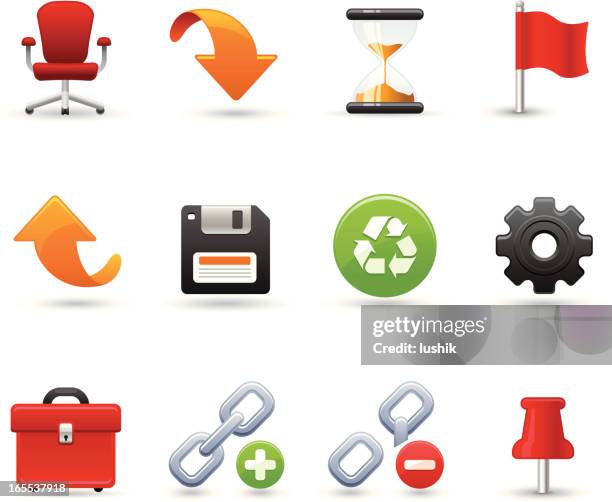 universal icons - office tools - plus 1 stock illustrations