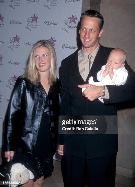 Pro skater Tony Hawk, wife Erin Lee and son Keegan attend the Lili Claire Foundation's Fourth Annual "Celebrating Our Difference by Making a...