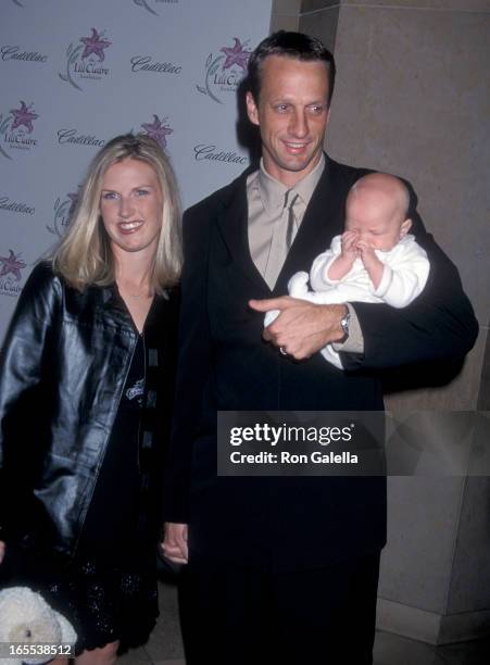 Pro skater Tony Hawk, wife Erin Lee and son Keegan attend the Lili Claire Foundation's Fourth Annual "Celebrating Our Difference by Making a...