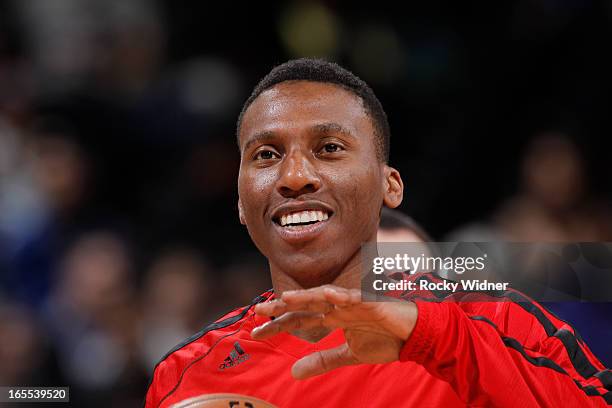 Nolan Smith of the Portland Trail Blazers in a game against the Golden State Warriors on March 30, 2013 at Oracle Arena in Oakland, California. NOTE...