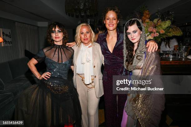 Zoë Bleu Sidel, Patricia Arquette, Vicky Krieps and Harlow Jane at the Variety and Chanel Female Filmmakers Dinner held at Soho House Toronto on...