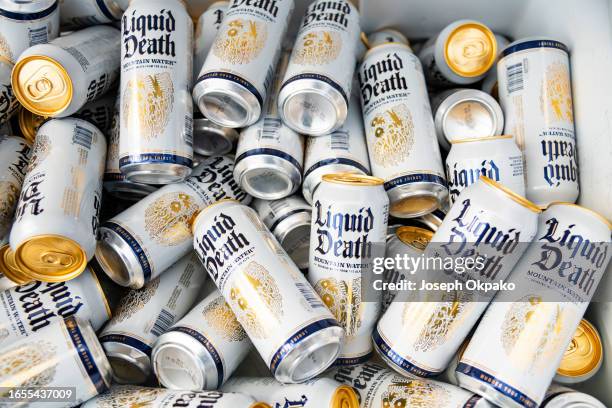 General view of Liquid Death performs on day 3 of Reading Festival 2023 at Richfield Avenue on August 27, 2023 in Reading, England.