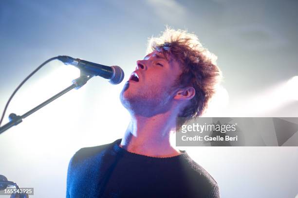 Stephen Garrigan of Kodaline performs on stage at Scala on April 4, 2013 in London, England.