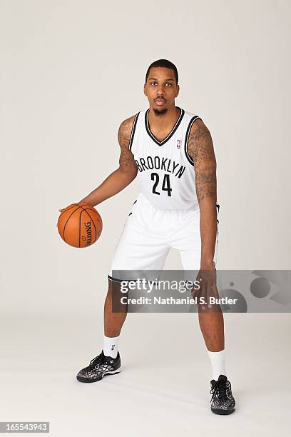 Kris Joseph of the Brooklyn Nets poses for a picture after being called up from the D-League before a game against the Chicago Bulls on April 4, 2013...