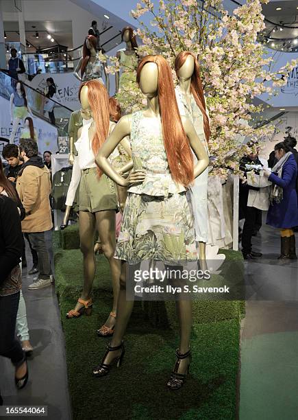 General atmosphere at the H&M's Conscious Collection Launch Event at H&M Fifth Avenue on April 4, 2013 in New York City.