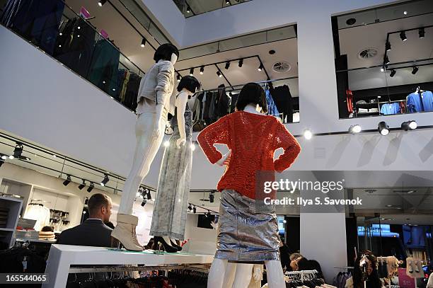 General atmosphere at the H&M's Conscious Collection Launch Event at H&M Fifth Avenue on April 4, 2013 in New York City.