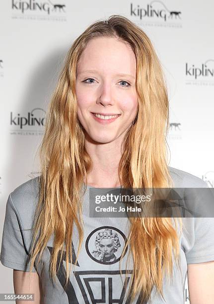 Morwenna Lytton Cobbold attends the launch of new hangbag collection 'Kipling x Helena Christensen' at Beach Blanket Babylon on April 4, 2013 in...