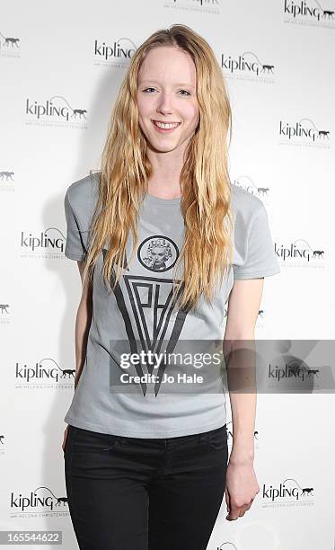 Morwenna Lytton Cobbold attends the launch of new hangbag collection 'Kipling x Helena Christensen' at Beach Blanket Babylon on April 4, 2013 in...