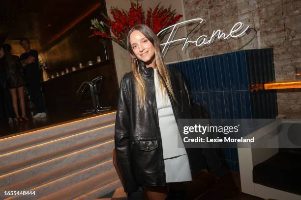 Charlotte Groeneveld at the Frame Dinner Party held at Jean's on September 9, 2023 in New York, New York.