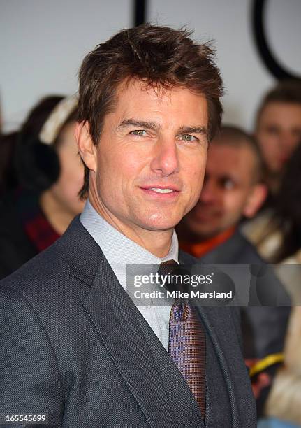 Tom Cruise attends the UK Premiere of 'Oblivion' at BFI IMAX on April 4, 2013 in London, England.