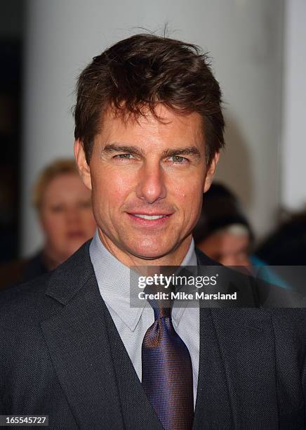 Tom Cruise attends the UK Premiere of 'Oblivion' at BFI IMAX on April 4, 2013 in London, England.