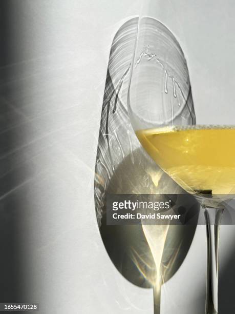 glass of white wine. - empty glasses after party stock pictures, royalty-free photos & images