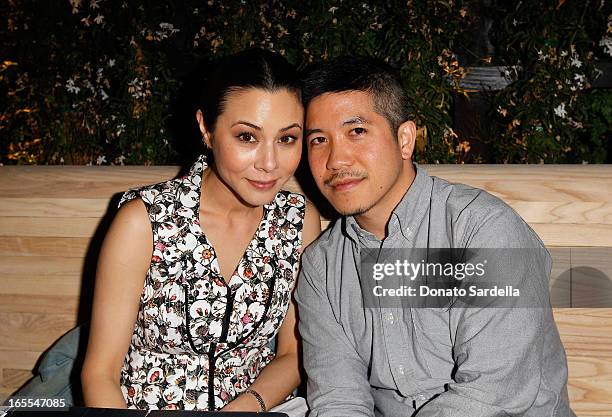 Actress China Chow and Designer Thakoon Panichgul attend Vogue's "Triple Threats" dinner hosted by Sally Singer and Lisa Love at Goldie's on April 3,...