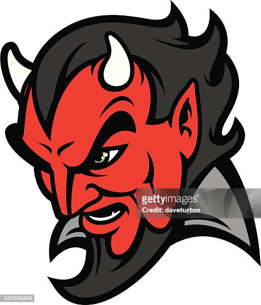 devil head - devils stock illustrations