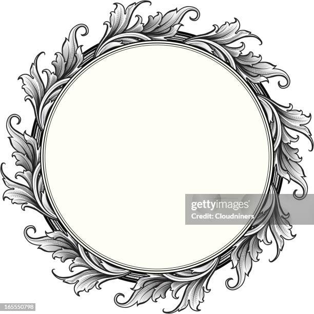 Simple Scroll Round Frame 247 Art Deco Round Frame Stock Photos, High-Res Pictures, and Images ...