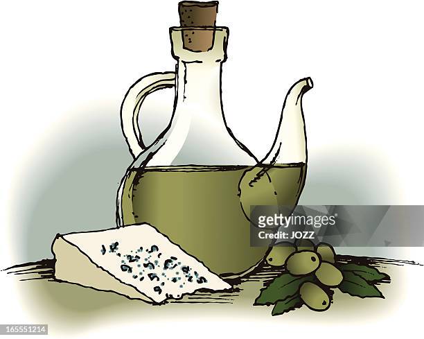 blue cheese and olives - blue cheese stock illustrations