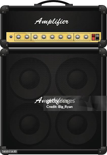 verstärker - guitar amp stock-grafiken, -clipart, -cartoons und -symbole