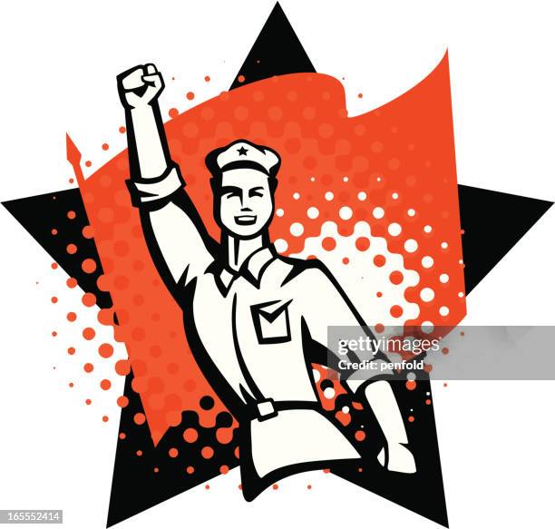 revolution - chinese communist revolution stock illustrations