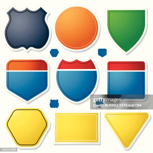 street signs - safety protocol stock illustrations