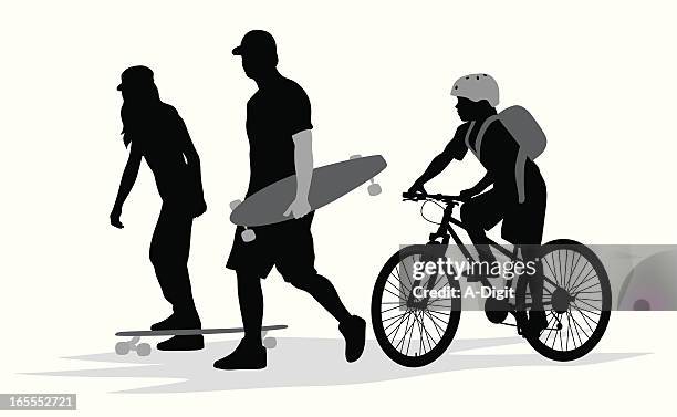 stockillustraties, clipart, cartoons en iconen met wheels vector silhouette - 16 17 jaar