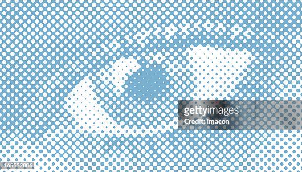 halftone retro vector, close-up of a woman's eye - 20 20 vision stock illustrations