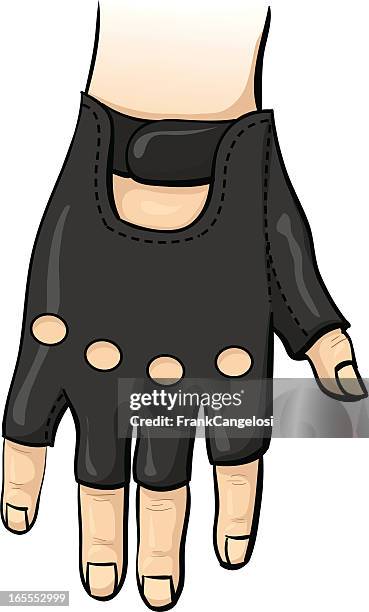 ilustrações de stock, clip art, desenhos animados e ícones de luva sem dedos - fingerless glove