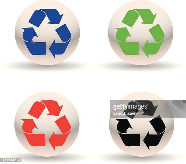 リサイクルシンボル - 工場　日本点のイラスト素材／クリップアート素材／マンガ素材／アイコン素材