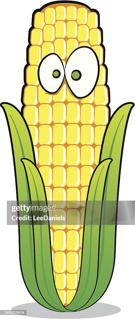 Corn On The Cob Cartoon High-Res Vector Graphic - Getty Images
