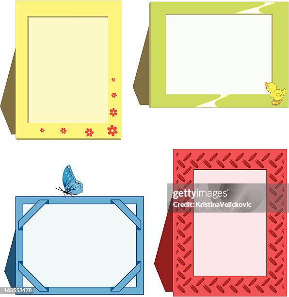 photo frames - loving memory stock illustrations