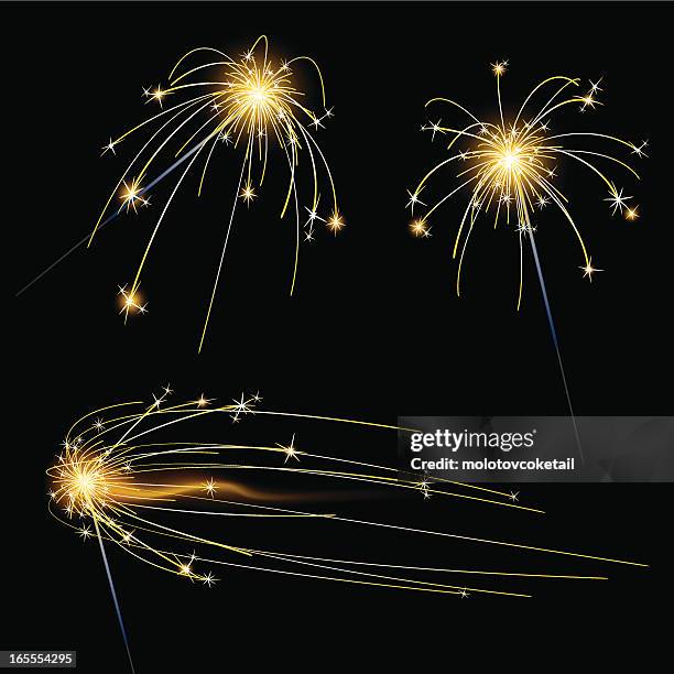 wunderkerzen - sparkler stock-grafiken, -clipart, -cartoons und -symbole