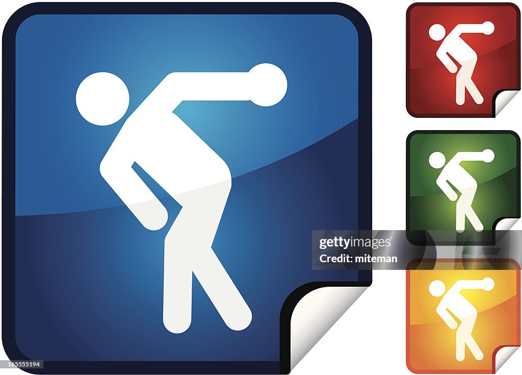Discus Banner Discus Sticker Collection High-Res Vector Graphic - Getty Images