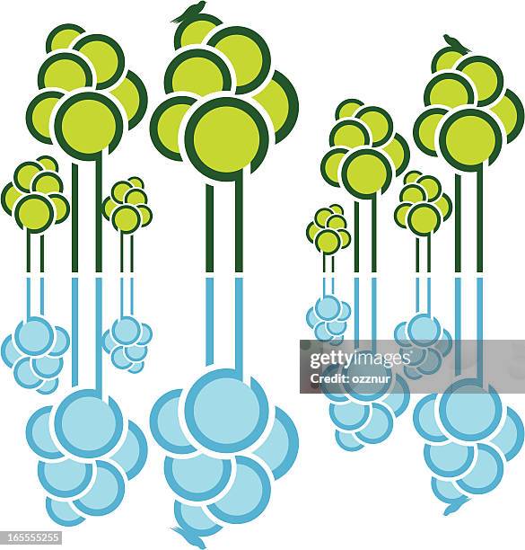 tree_bird - xeriscape stock illustrations