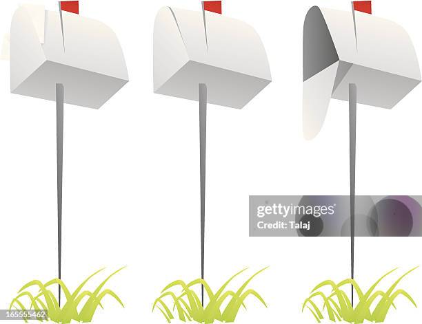 mailbox - mailbox open stock illustrations