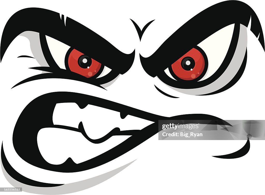 Angry Face High-Res Vector Graphic - Getty Images